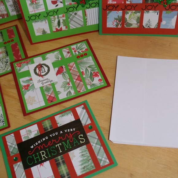 Set of 10 NWT Handmade Joy Christmas Cards - Picture 4 of 4